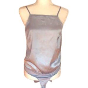 Abercrombie and Fitch women's light blue cami bodysuit size s EUC